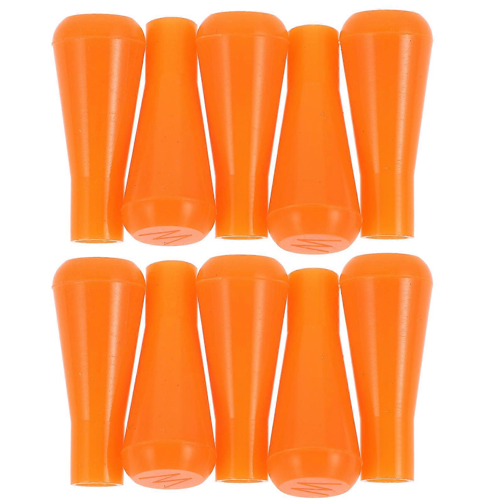 Orange Rubber Arrowheads Archery Practice Replacement Arrows 10Pcs