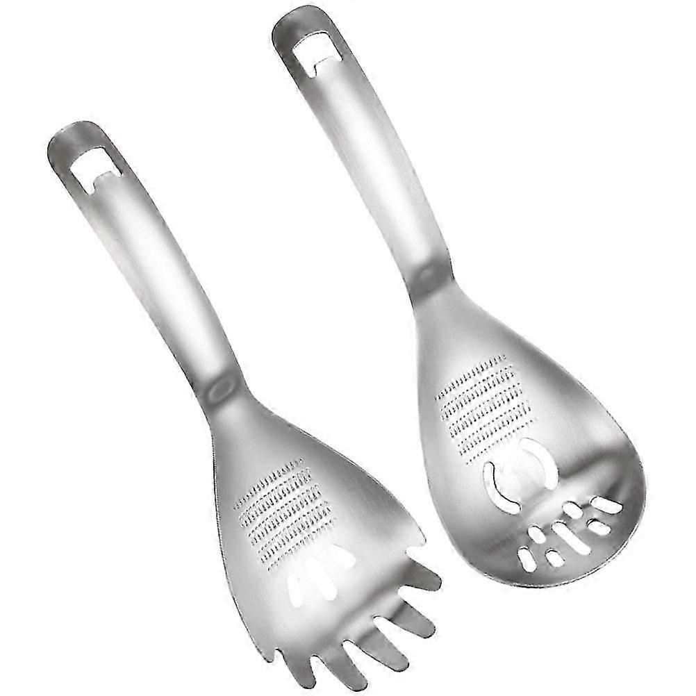 Ginger Grating Spoon Multifunctional Kitchen Spoon Camping Travel 2Pcs
