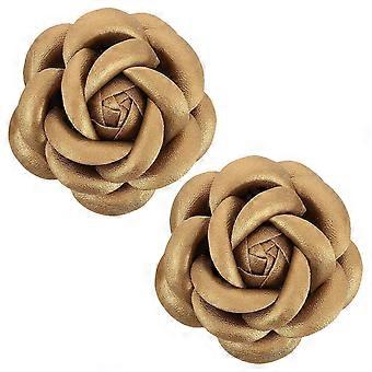 2pcs Detachable Flower Shoe Buckles For Women High Heel Shoe Removable Buckle Valentine'S Day Shoe Flower Decoration For Wedding Shoes
