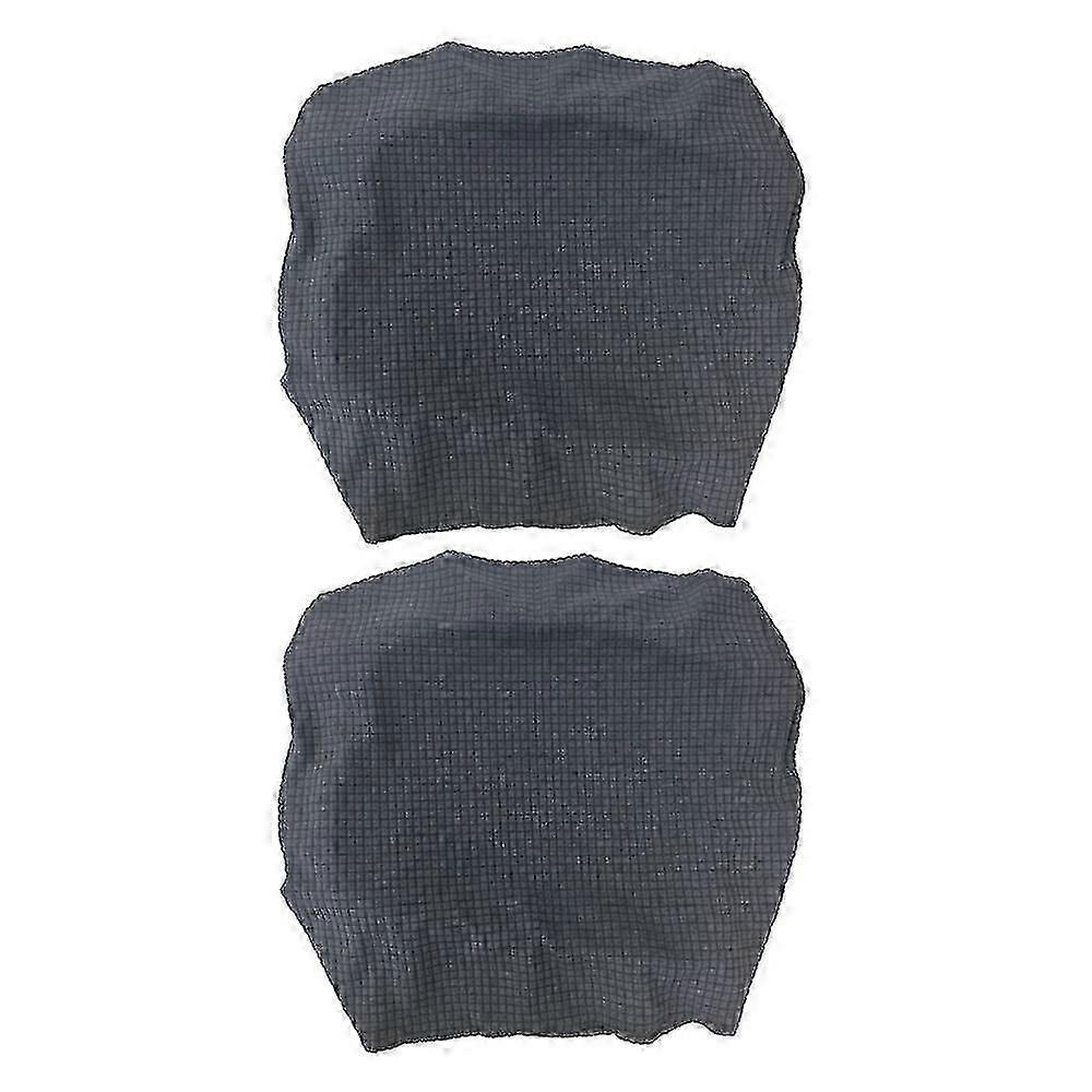 2pcs Waterproof Stretch Dining Table Cover Gray