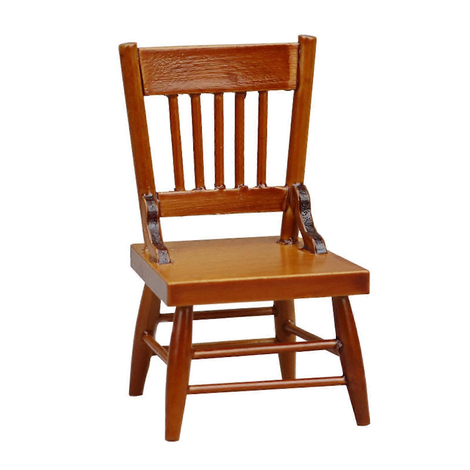 Enduring Small Dining Seat For Dollhouses Figures Plastic Build Precise Conventional Pattern Design Multicolor