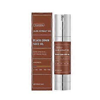 Viareline applies tear off facial mask to nourish and moisturize delicate pores, gently clean skin, and tear off facial mask