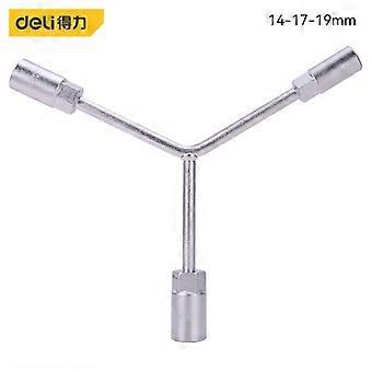 Deli Automotive Wrenches Triangular Socket Wrench Hex Wrench Repair Tool Bicycle Household Disassembly Tool Wrench 1pcs