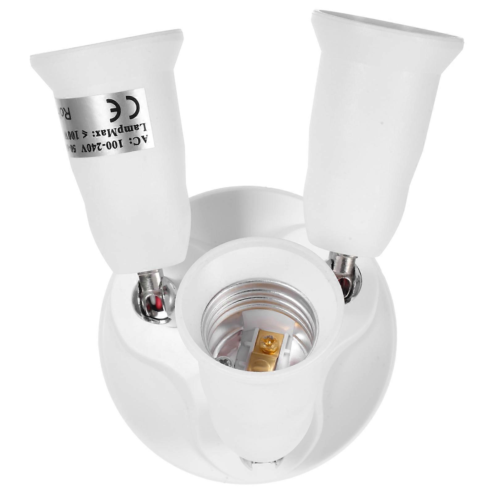 Light Socket Splitter E27/e40 Base Lamp Light Socket Branch Adapter Socket Splitter