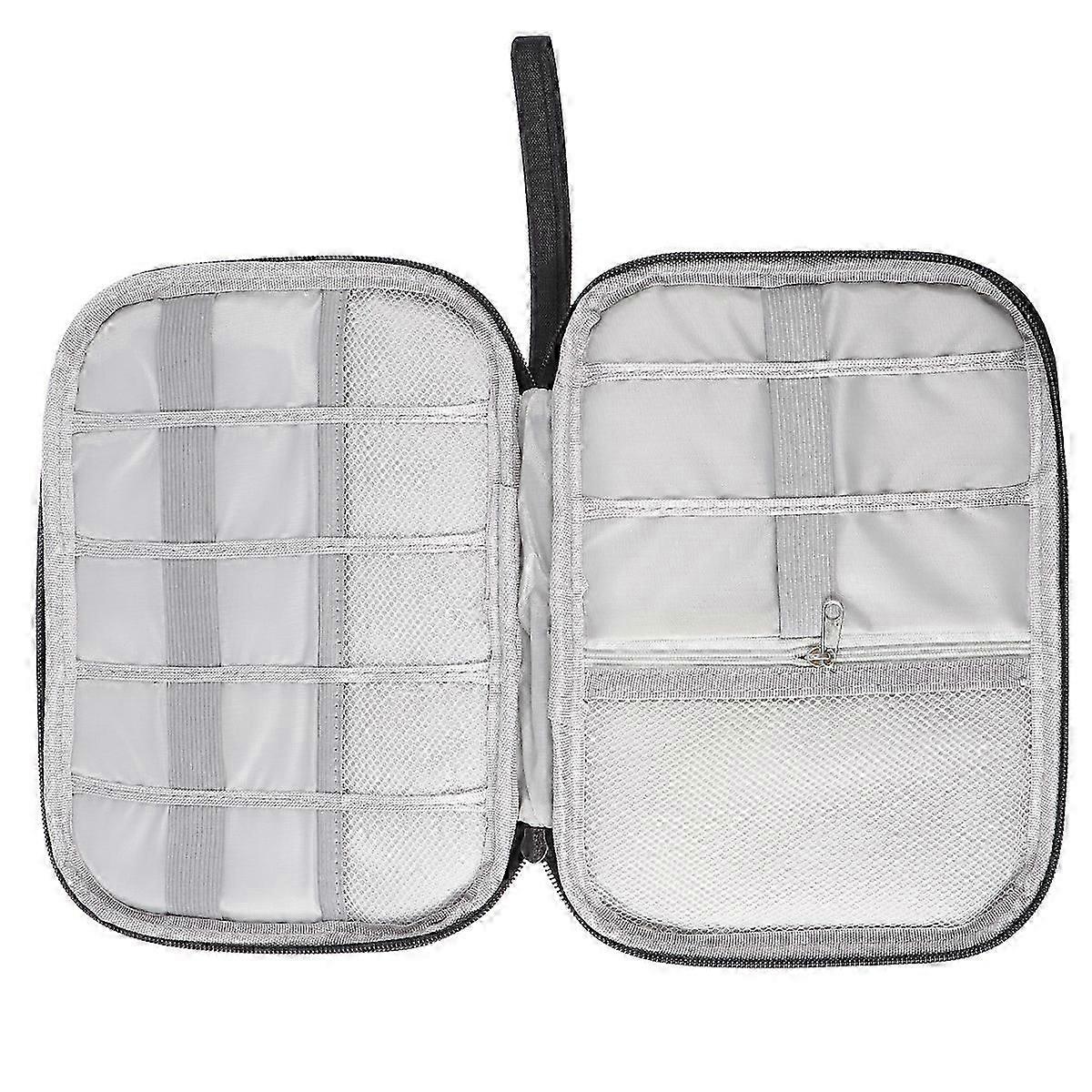 Multi-Function Digital Tool Bag with Waterproof Nylon, Cable Storage Organizer for Travel and Daily Use, 23x16x3 cm