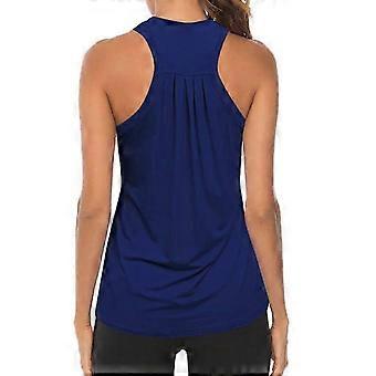 Women Racerback Yoga Tank Tops, 95% Modal 5% Spandex, Sleeveless Pleated Back for Workout Gym Daily Activewear