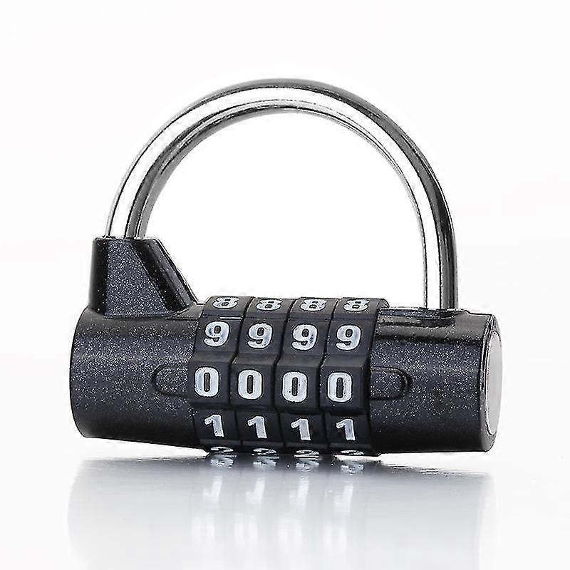 4 Character Combination Padlock Black