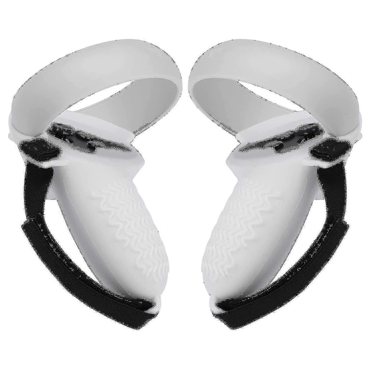 Case Silicone Compatible With Oculus Quest 2 Controller, Accessories Non-slip, With Adjustable Hand Strap