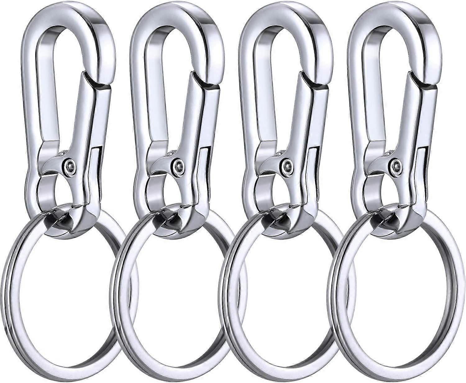 Metal carabiner keychain 4pcs