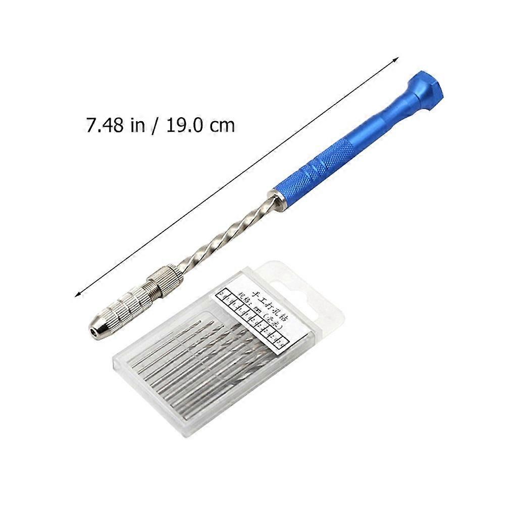 1 Set Drill Semi-automatic Hand Drill with Bench Vice Hand Tool