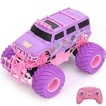 korkealaatuinenkaukosäädin autoyhteensopiva tytöt 2,4 ghz vaaleanpunainen violetti kaukosäädin kiipeilyauto ladattava maastoauto Toy_Special lahja