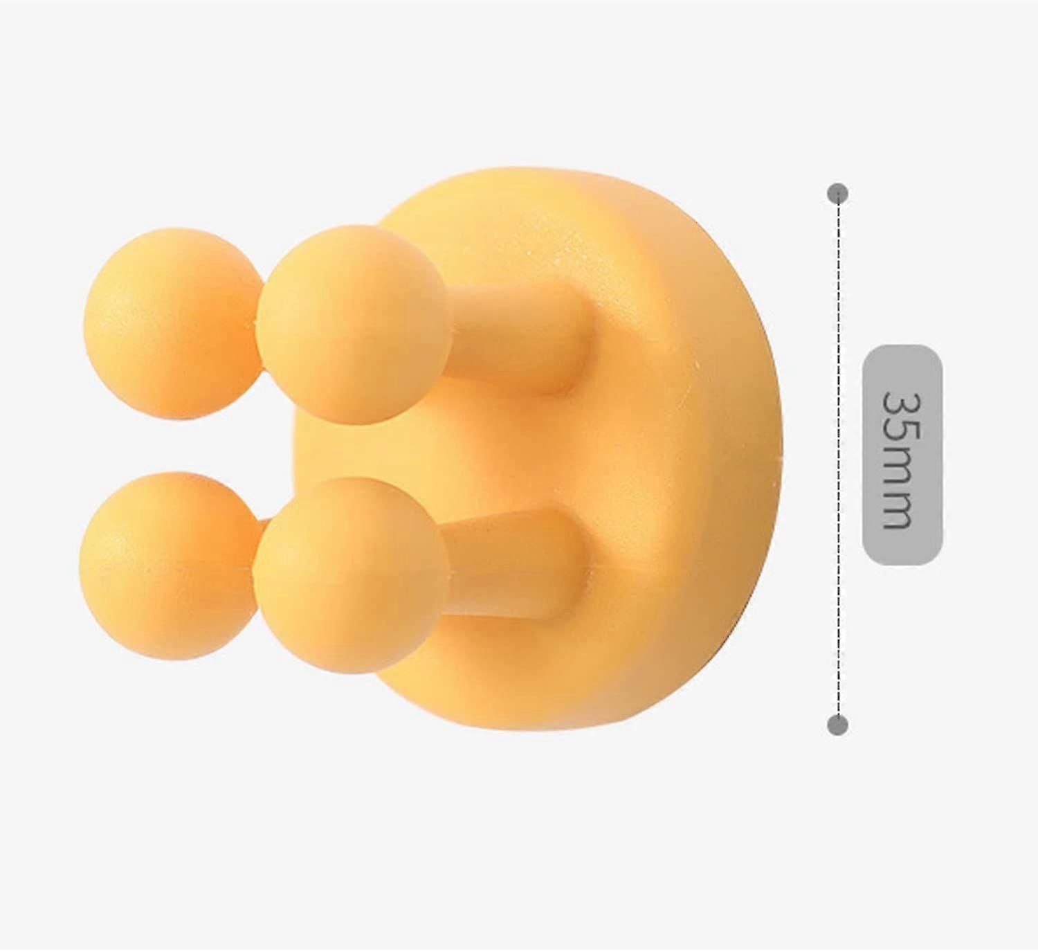 4 pcs Silicone Toothbrush Holder Multi-Function Hook Waterproof self Adhesive