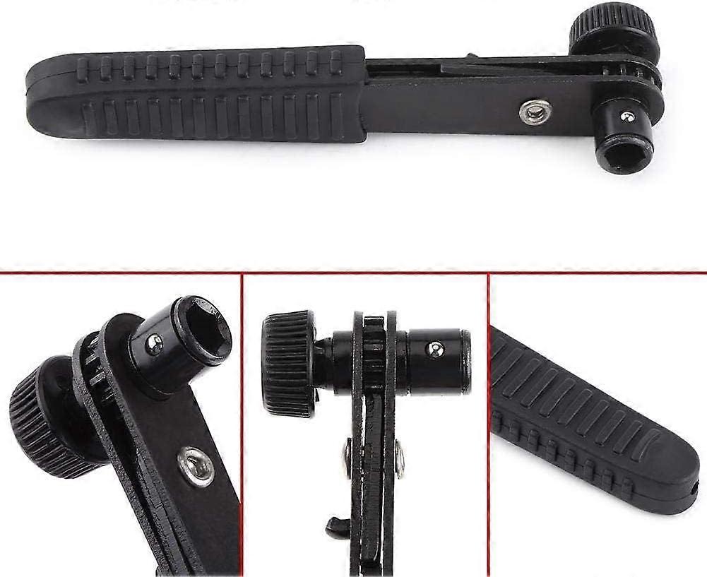 Black Ratchet Wrench, Sockets & Boxes Socket Sets 1/4" Quick Release Screwdriver Handle Composite Offset Ratchet for Screwdriver Bits Quick Socket Too