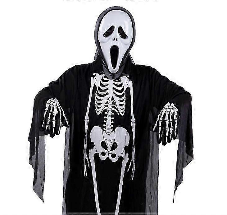 Skeletal skeleton Halloween terror mask