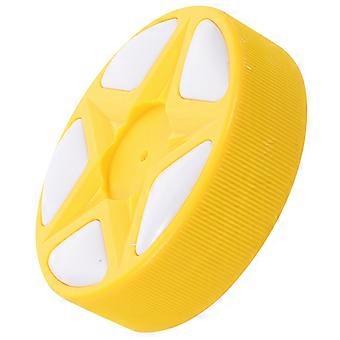 Palla da allenamento sportiva per disco da hockey su pista ad alta visibilità per attrezzature da hockey su strada per allenamento indoor all'aperto per tutte le età giallo