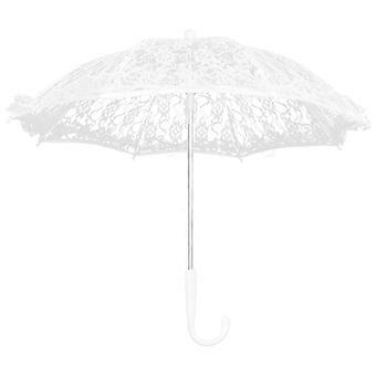 Elegant Lace Parasol Umbrella for Wedding Decor White Umbrella