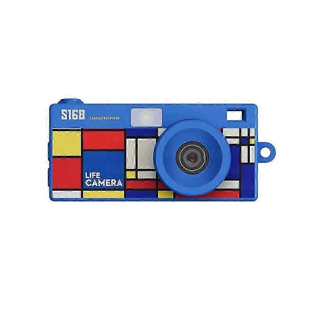 Keychain Thumb Camera 1.47inch Mini Action Camera Retro 2K Digital Camera CCD Camera with Flash Light Loop Recording D