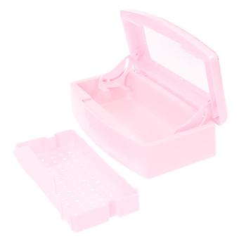 Nail Tool Sterilizer Box with Removable Tray for Fast Manicure Cleaning and Travel Storage