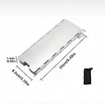 Foldable Gas Stove Windshield Aluminium Alloy Windproof Screen for Outdoor Camping Cooking Burners