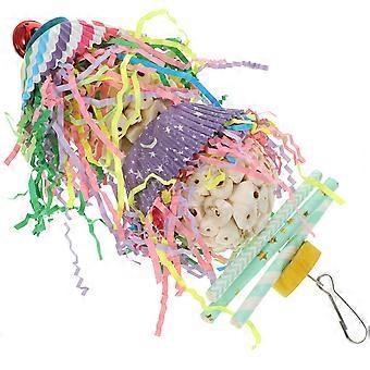 Bird Toys for Parrots Wooden Swing Toy for Parrot Chewing 2Pcs