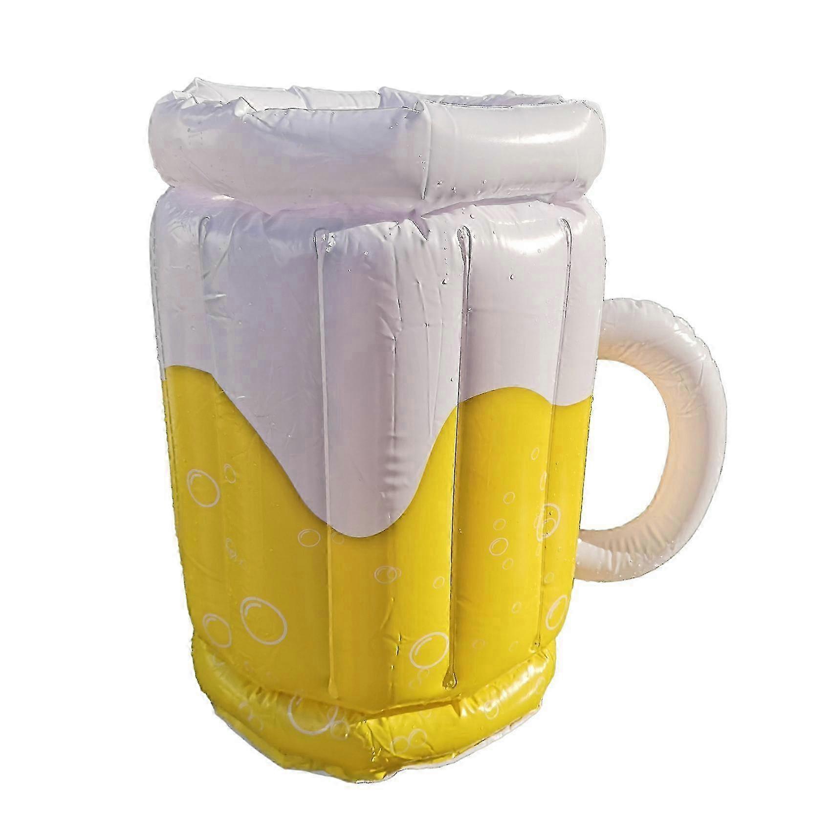 Inflatable Beer Mug Er compatible with Adults Rats, Beach Pool Ps