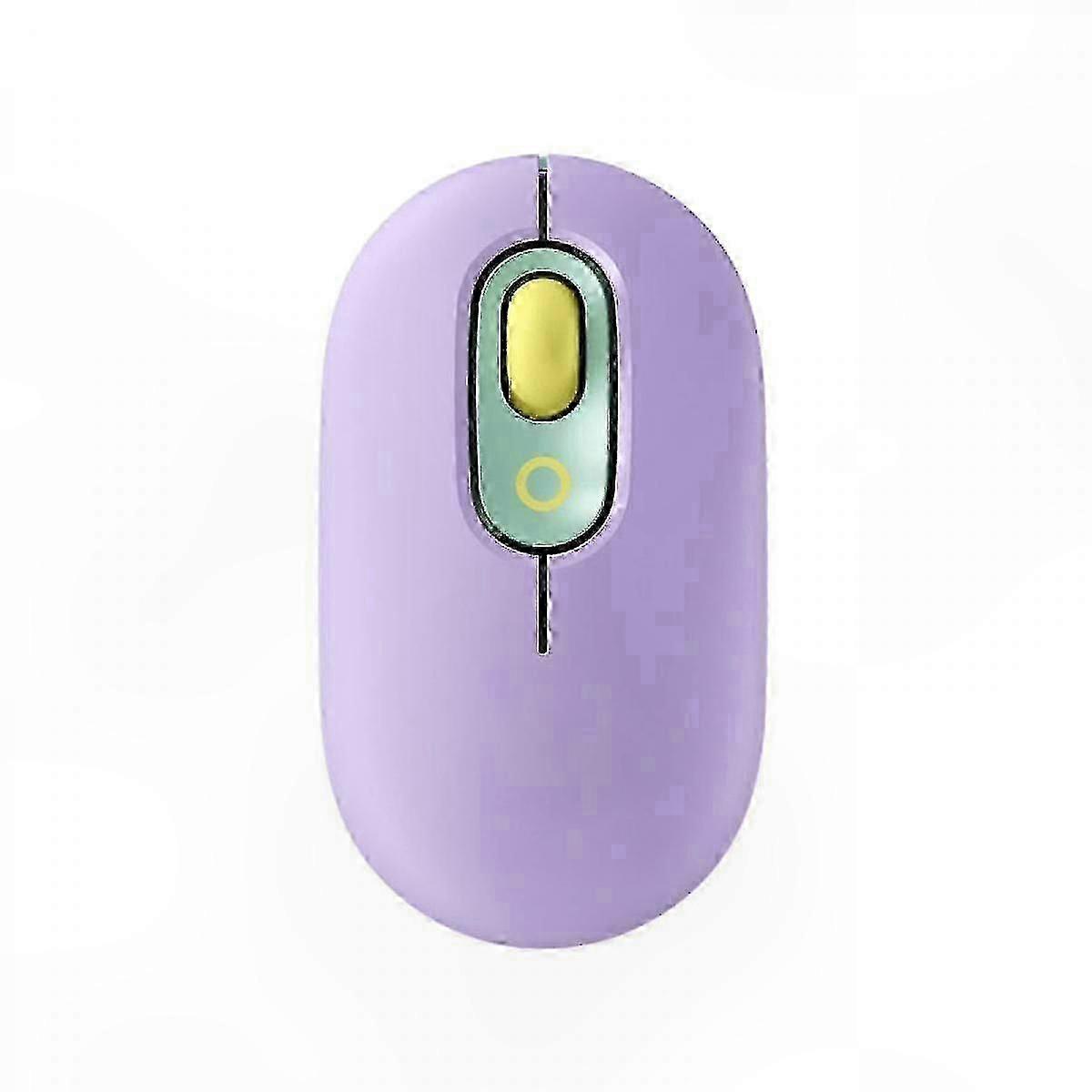 Wireless Mouse with SilentTouch Technology, Precision Scroll, Speed Control, Purple Color