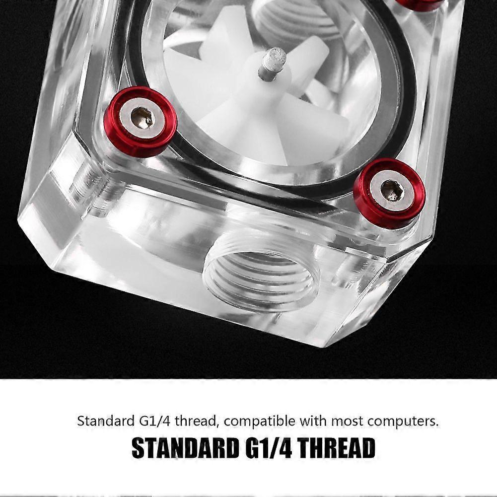 G1/4 Threaded Computer Water Cooling System Flow Meter Indicator Acrylic Replacement