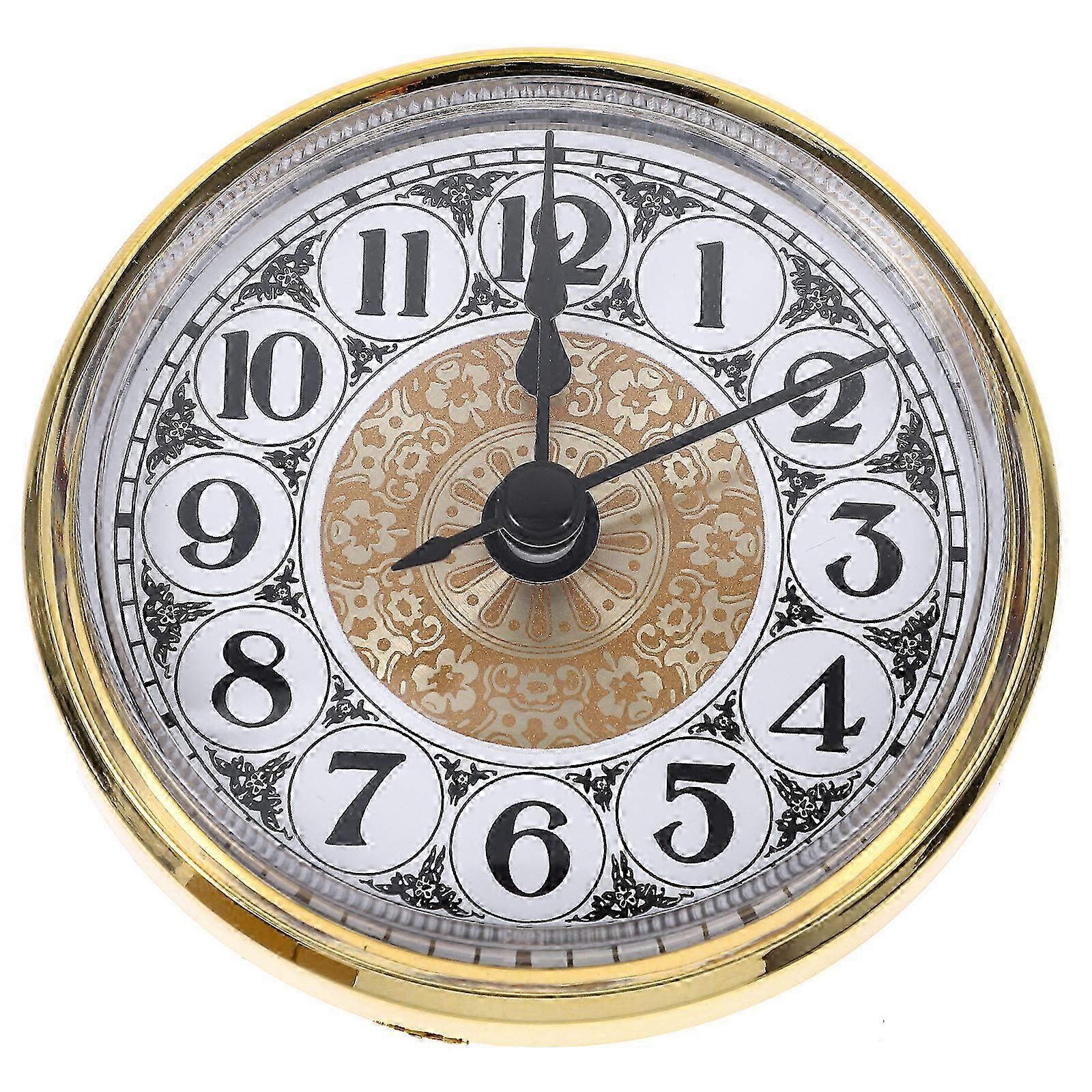 Miniature Clock Face Clock Kit, Replacement Mini Clock Insert, Home Supply