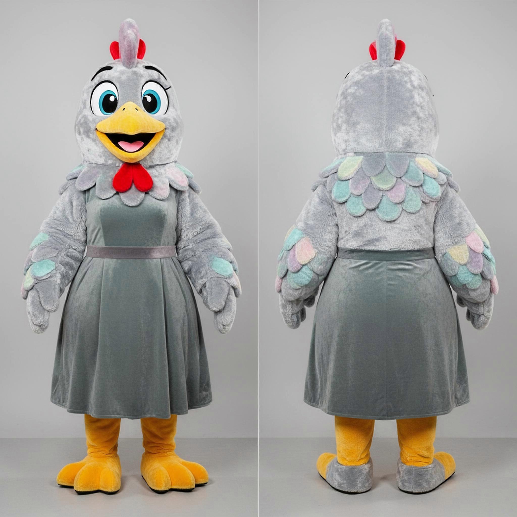 MASTICOT Silver Velvety Hens Mascot