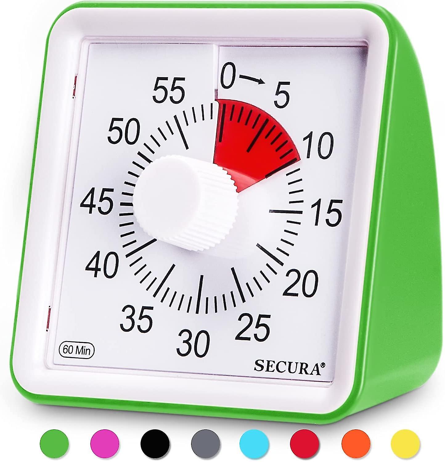 60-minute Visual Timer, Classroom Countdown Clock, Silent Timer For Kids And Adults