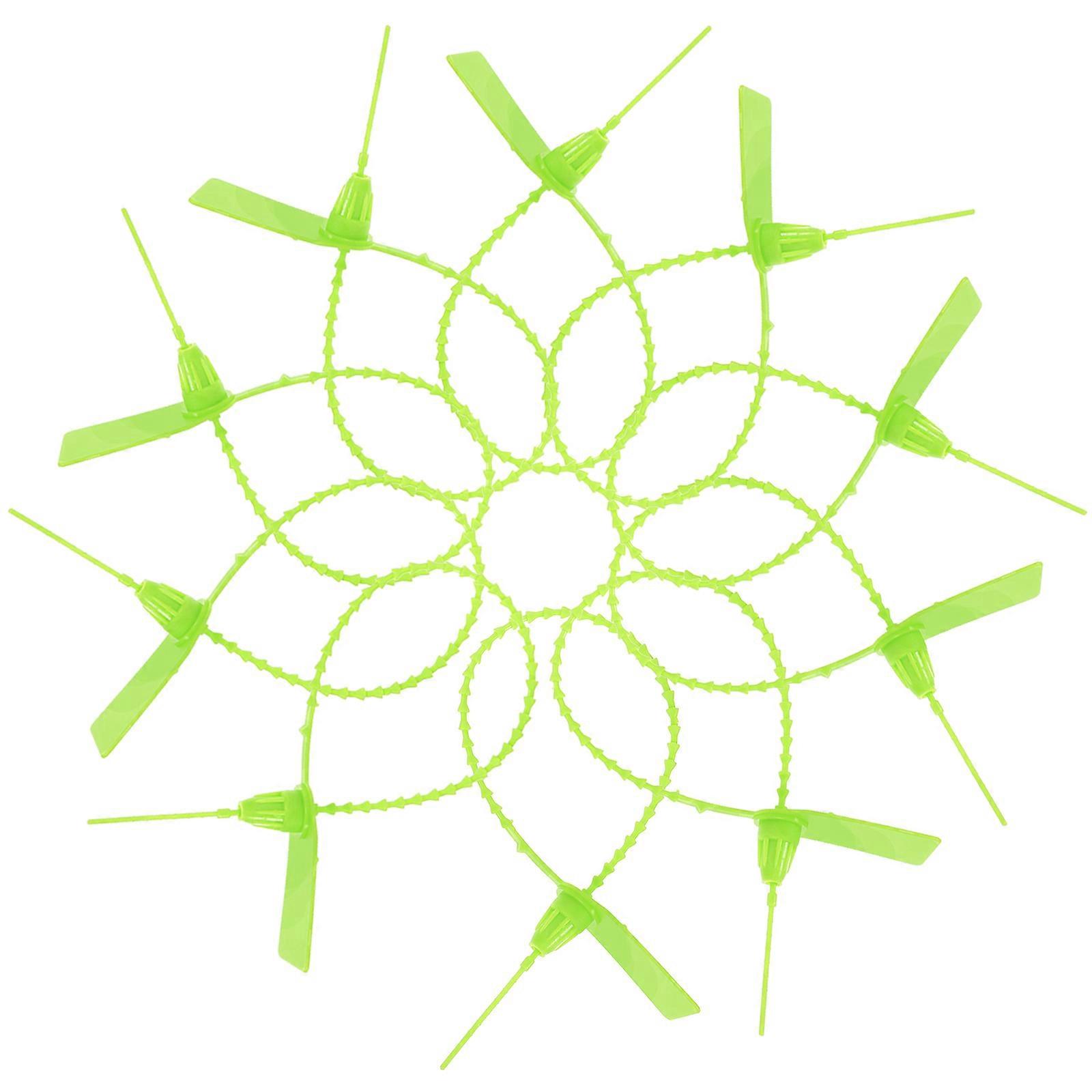 Label Cable Ties Practical Fixed Ring for Tie Cable 100Pcs Green PP