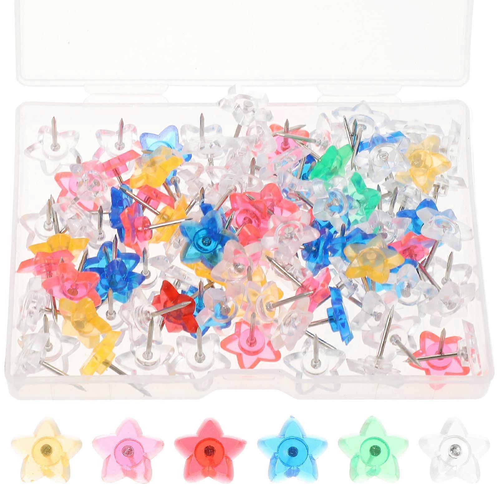 Delicate Pushpins Multi-Function Thumb Tacks 100Pcs Accessory