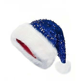 Gorro de fiesta navideño con lentejuelas brillantes para mujeres, niñas y niños.