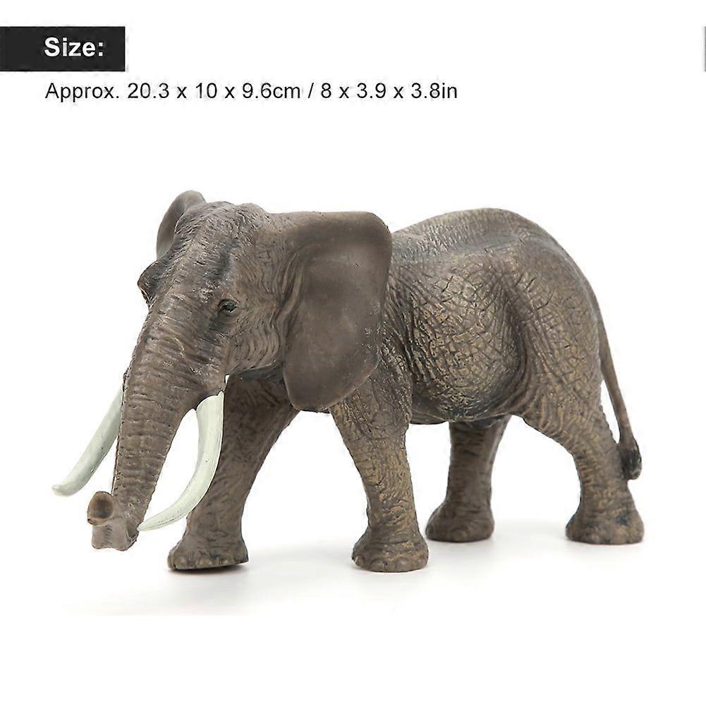 Asian Elephant Statue Hand Drawn Realistic Model Character Solid Simulation Statue Toy African Elephant Solid Simulation Model Educational and Fun Toy