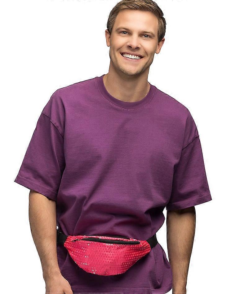 Neon pink fanny pack