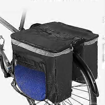 2025 Bike Rear Carrier Bag, 30l Double Pannier Bicycle Seat Waterproof Cover