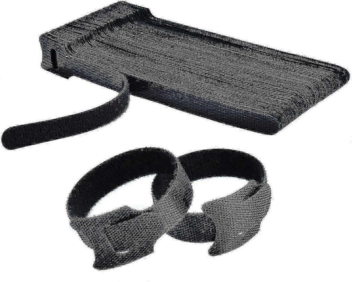 100pcs Reusable Fabric Cable Straps