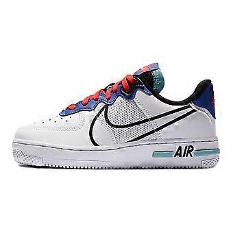 Nike Air Force 1 React Branco Azul Astronomia Laser Crimson GS CD6960-101