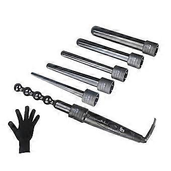 Professional Hair Curling Iron 6 in 1 Curling Wand 2Pcs Set for Hair Care