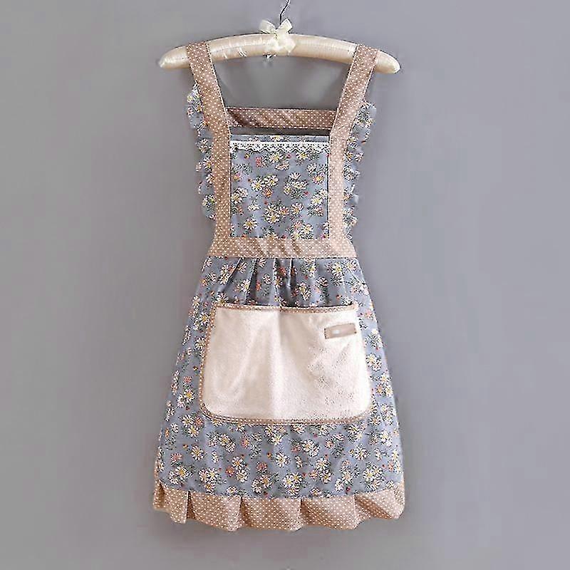 Floral Cotton Kitchen Apron