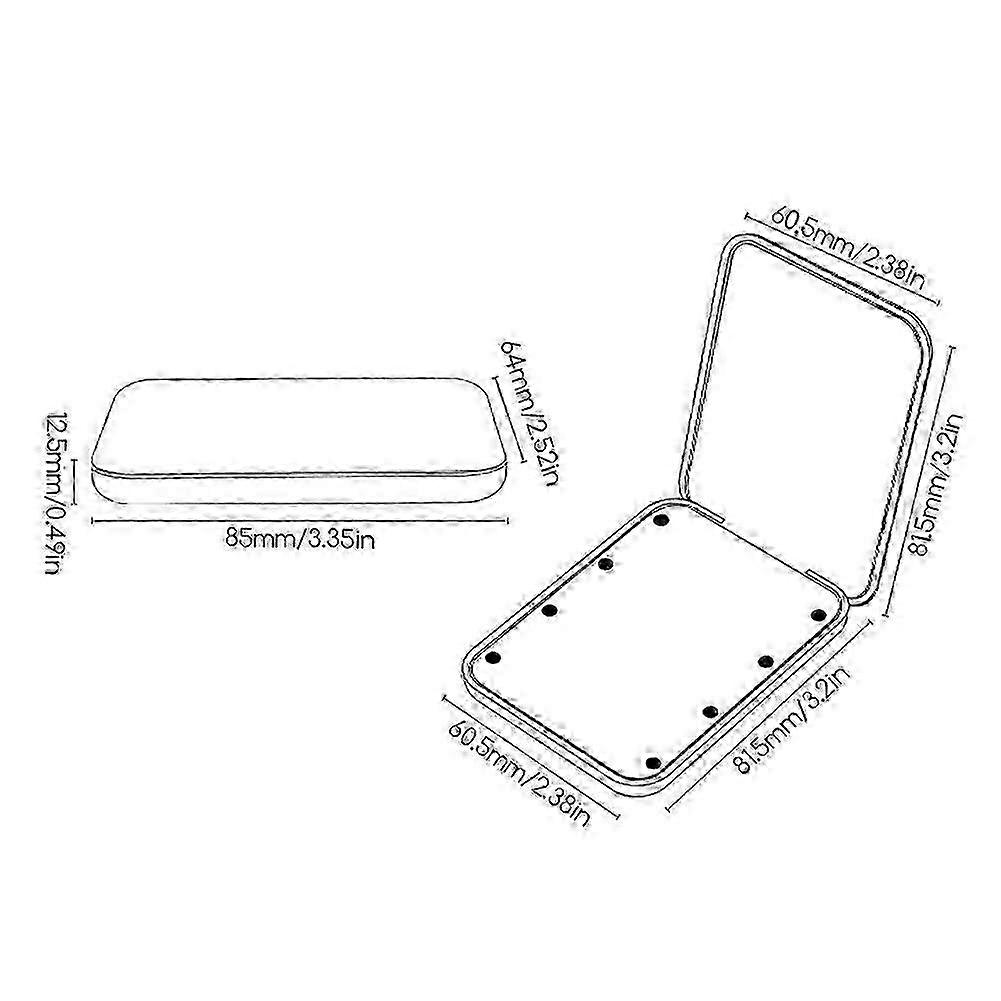 Dual-Side LED Makeup Mirror Compact