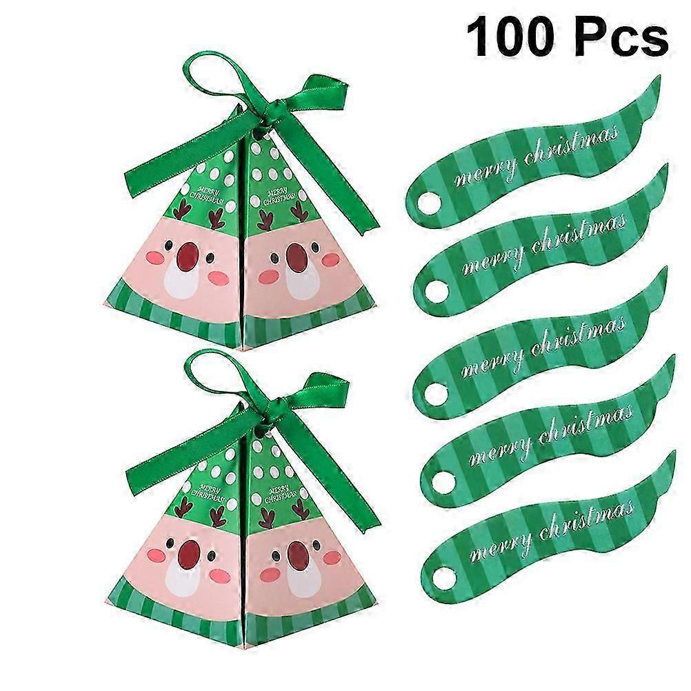 pyramid Candy Boxes for Christmas Party Candy Storage 2SetsJJ