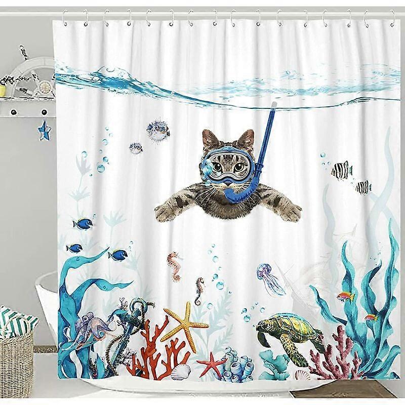 Waterproof Vibrant Quick-Drying Shower Curtain