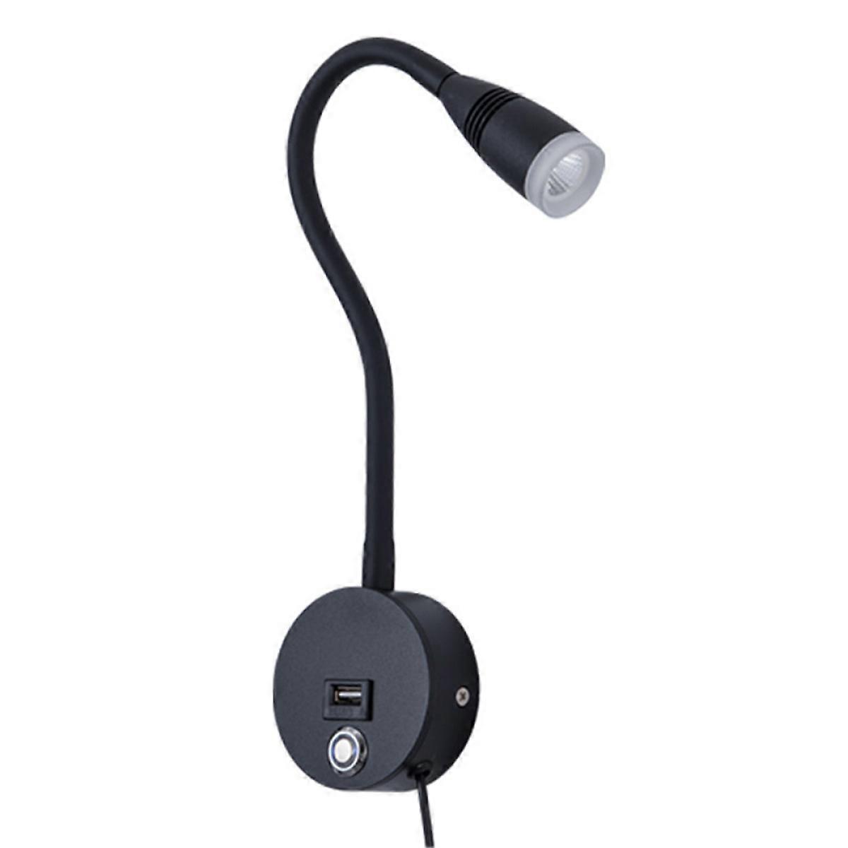 Flexible Goose Neck Dimmable Reading Light for Bedside