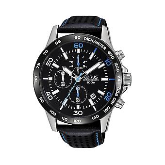 Lorus sport man Quartz analoge man horloge met koeienhuid armband RM305DX9