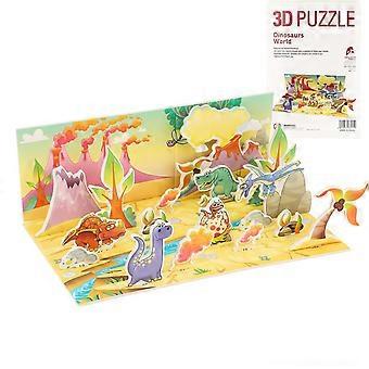 3D Dinosaur Puzzle for Kids Ages 610, Educational Paper Jigsaw Toy for Early Learning