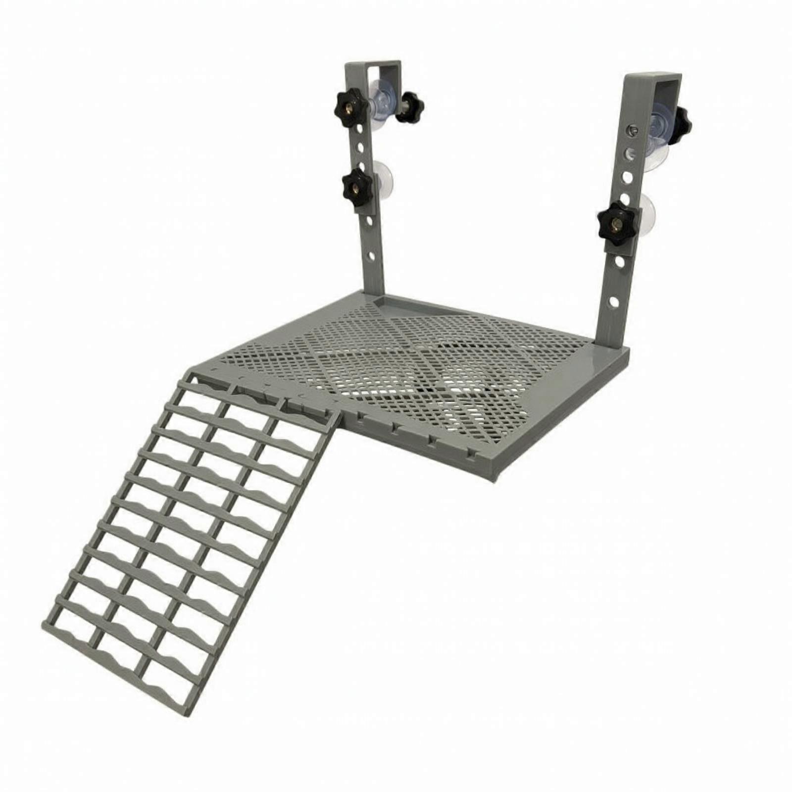 Basking Dock Adjustable Turtle Basking Dock with Ramp Perforated