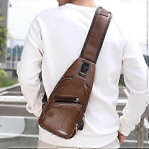 USB Charging Waterproof Chest Bag