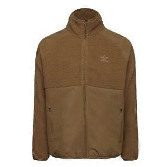Adidas Mens Originals Polar Fleece High Collar Raglan Fleece Jacket
