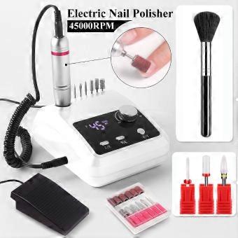 Electric Nail Drill Foot-operated nail file, Adjustable speed 0-45000RPM, for Salon and Beginner